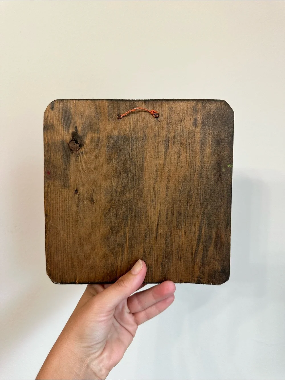 Hand-Painted Red Strawberry Wood Plaque